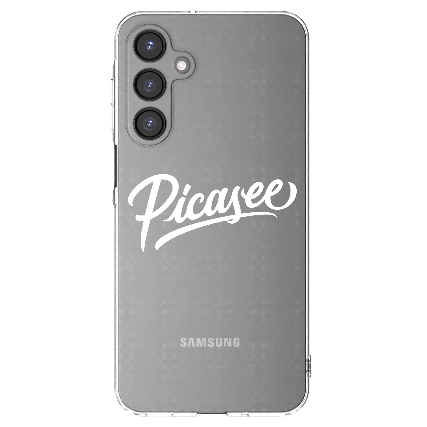 Picasee silikonowe przeźroczyste etui na Samsung Galaxy A16 4G - Picasee - old logo - white