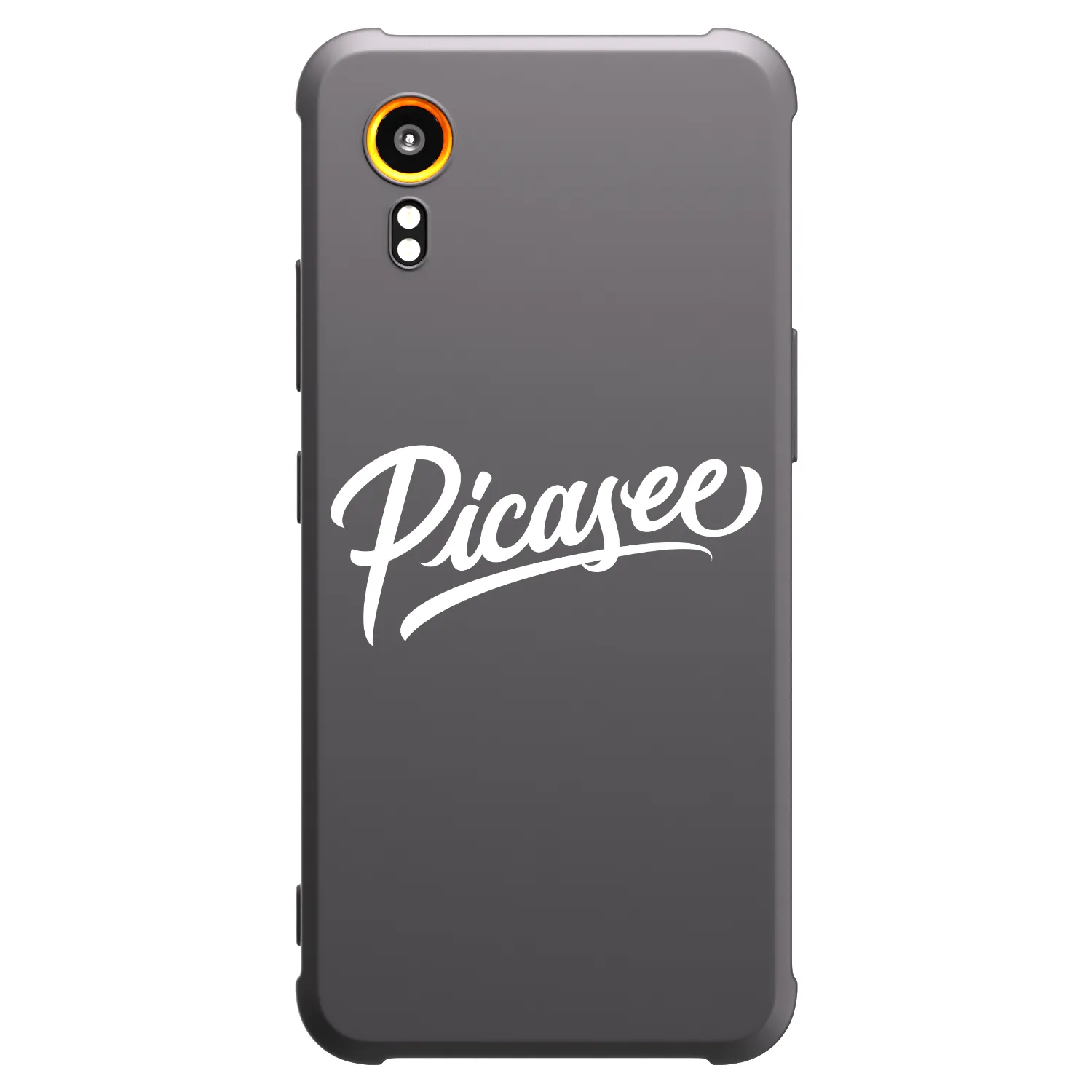 Picasee silikonowe czarne etui na Samsung Galaxy Xcover 7 - Picasee - old logo - white