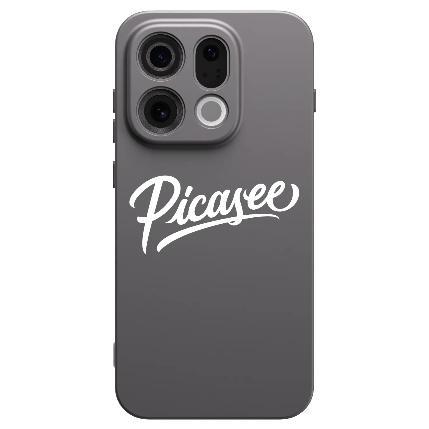 Picasee silikonowe czarne etui na OPPO Find X9 - Picasee - old logo - white