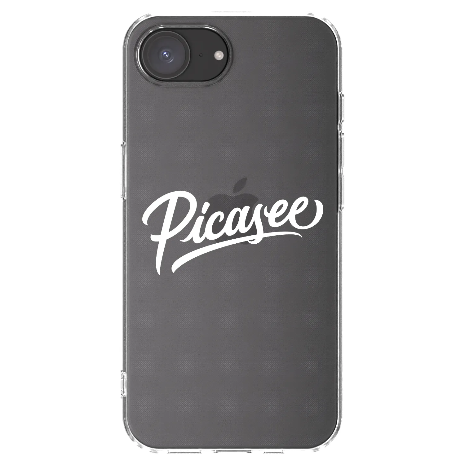 Picasee silikonowe przeźroczyste etui na Apple iPhone 17e - Picasee - old logo - white