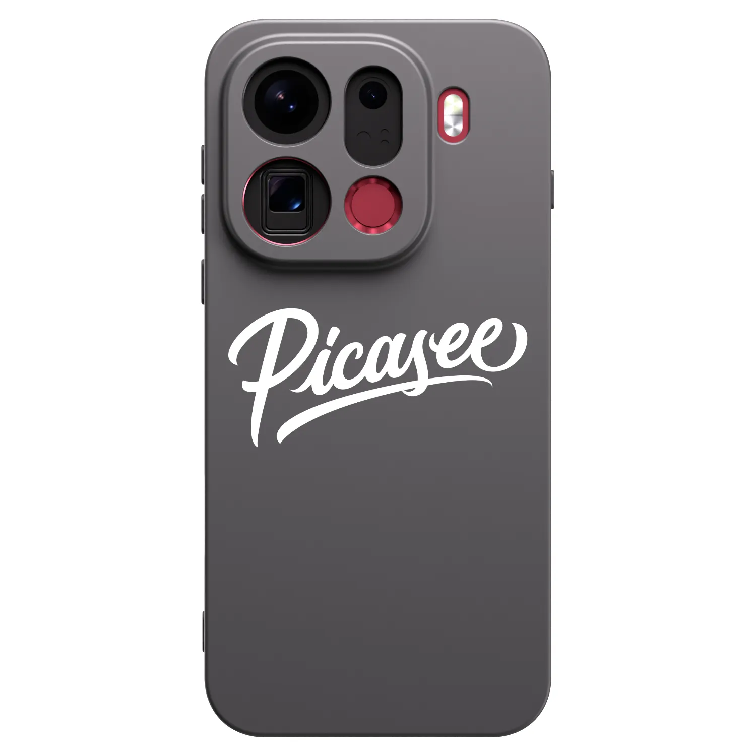 Picasee silikonowe czarne etui na OPPO Find X9 Pro - Picasee - old logo - white