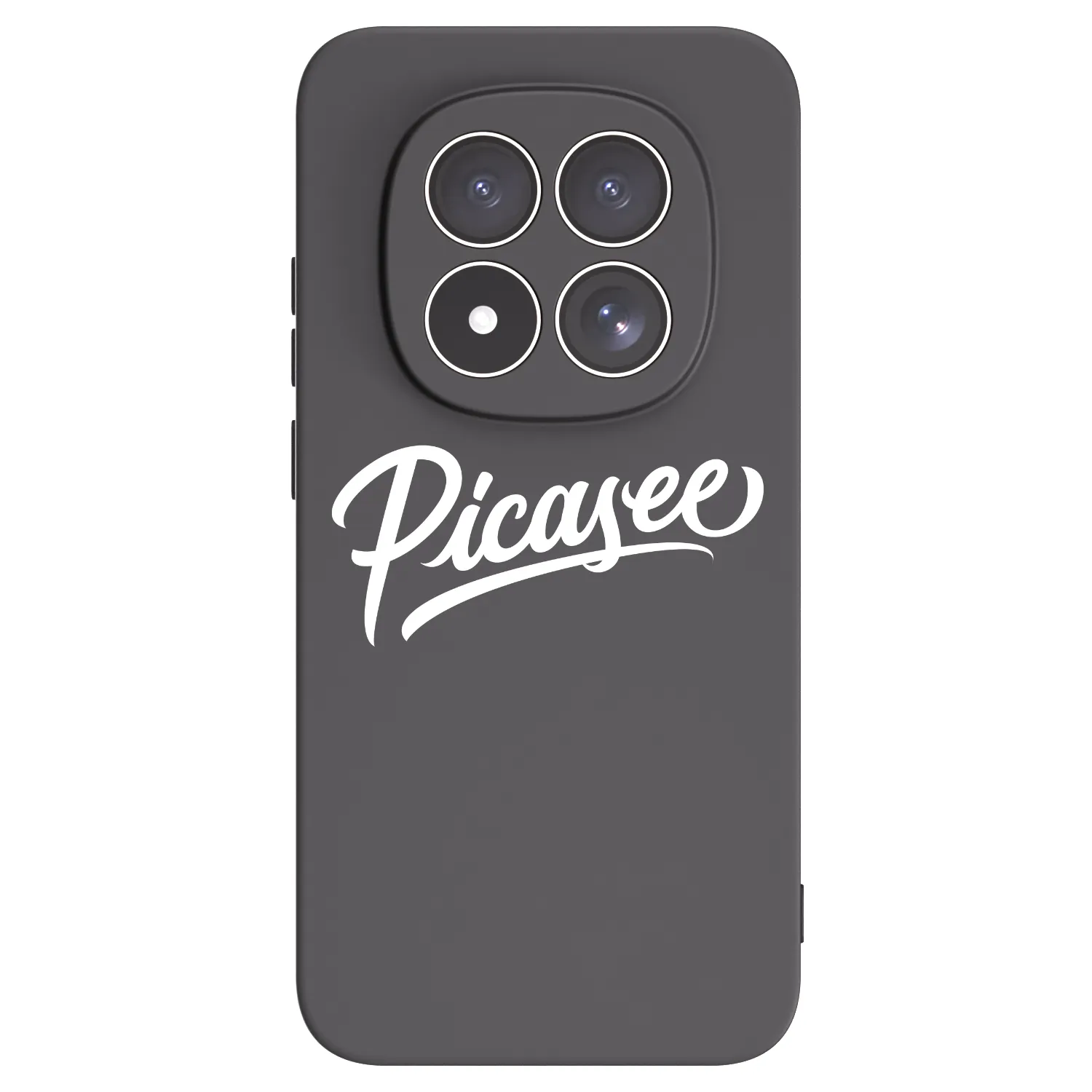 Picasee silikonowe czarne etui na Xiaomi Redmi Note 15 Pro 5G - Picasee - old logo - white