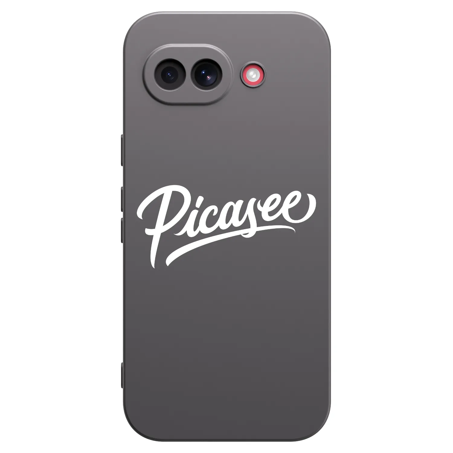 Picasee silikonowe czarne etui na Google Pixel 10a - Picasee - old logo - white
