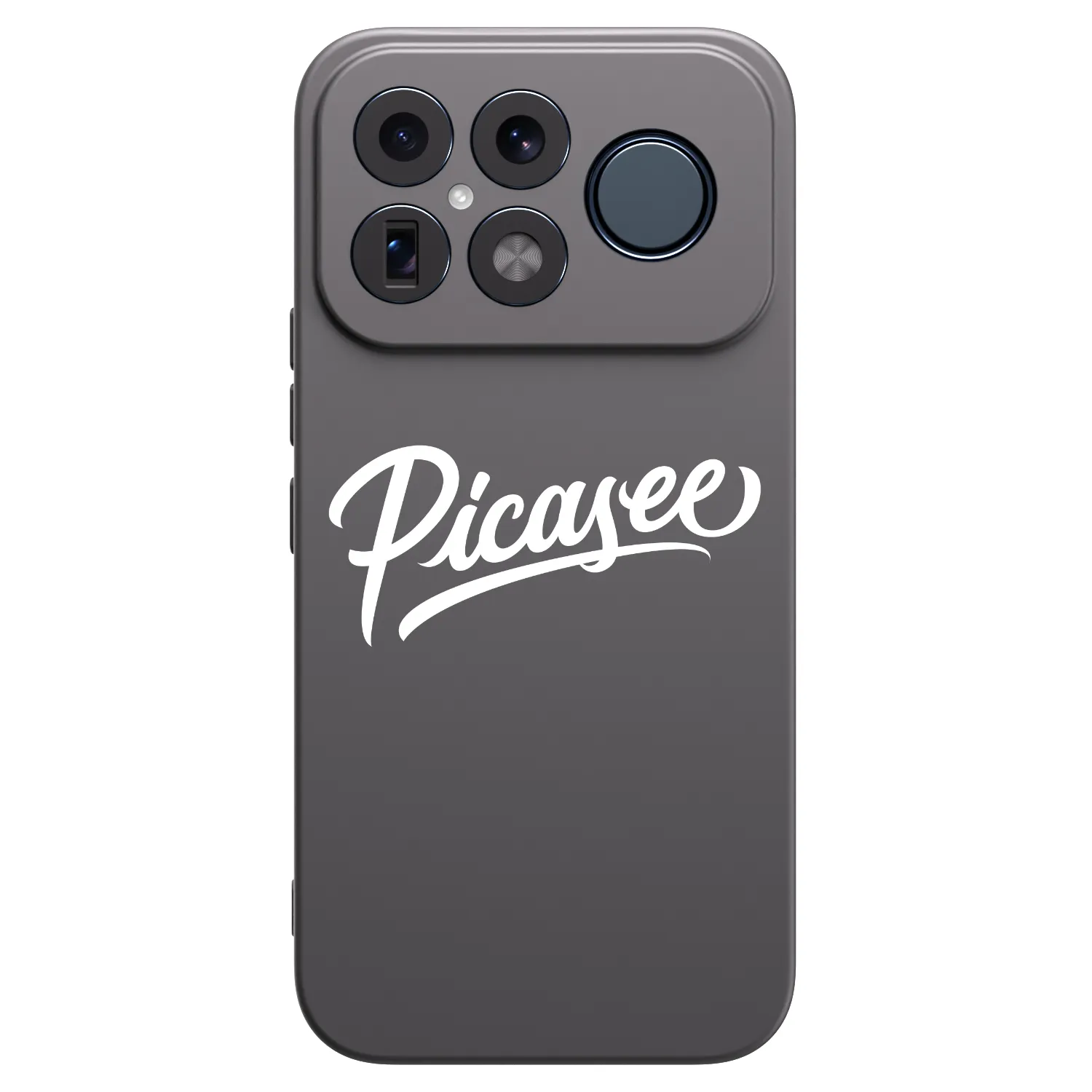 Picasee silikonowe czarne etui na Xiaomi Poco F8 Ultra - Picasee - old logo - white