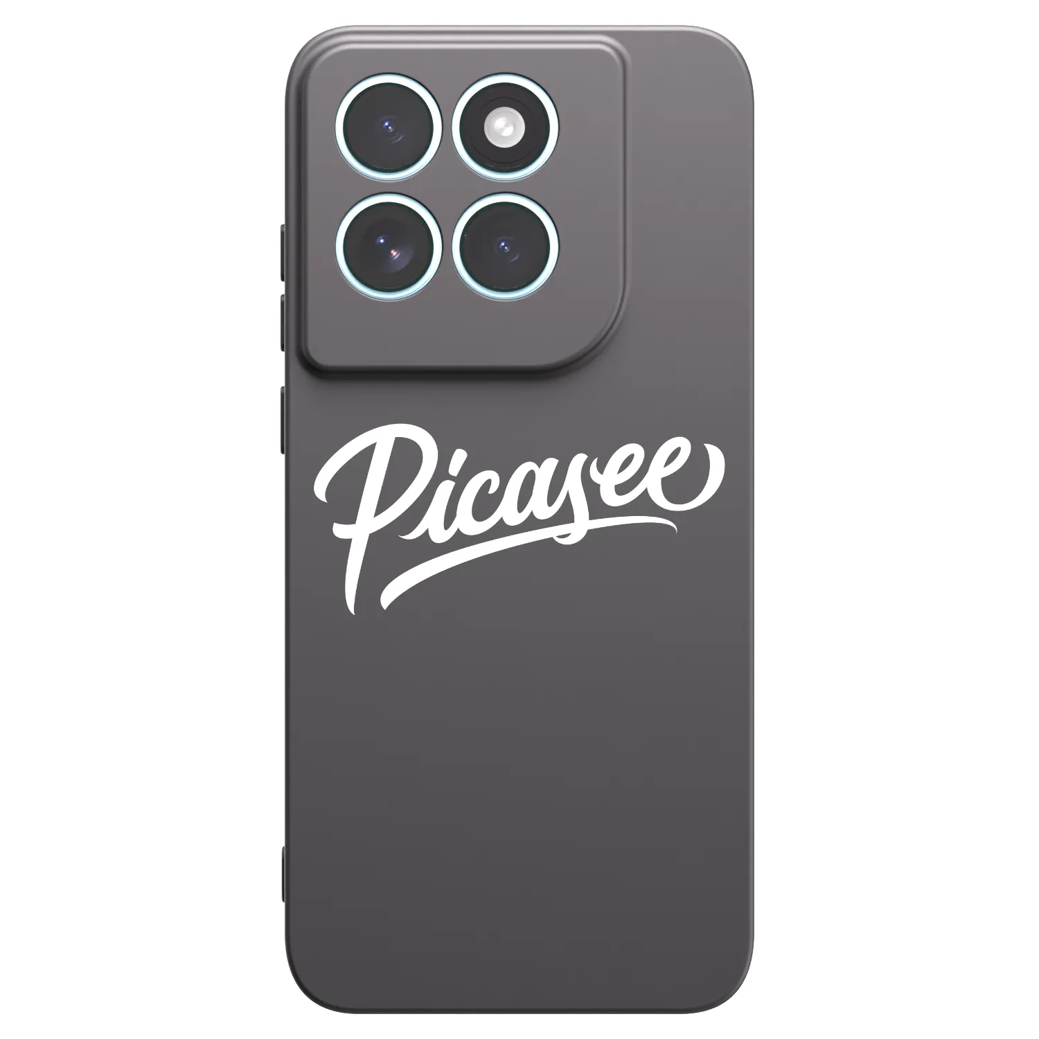 Picasee silikonowe czarne etui na Motorola Edge 70 Fusion - Picasee - old logo - white
