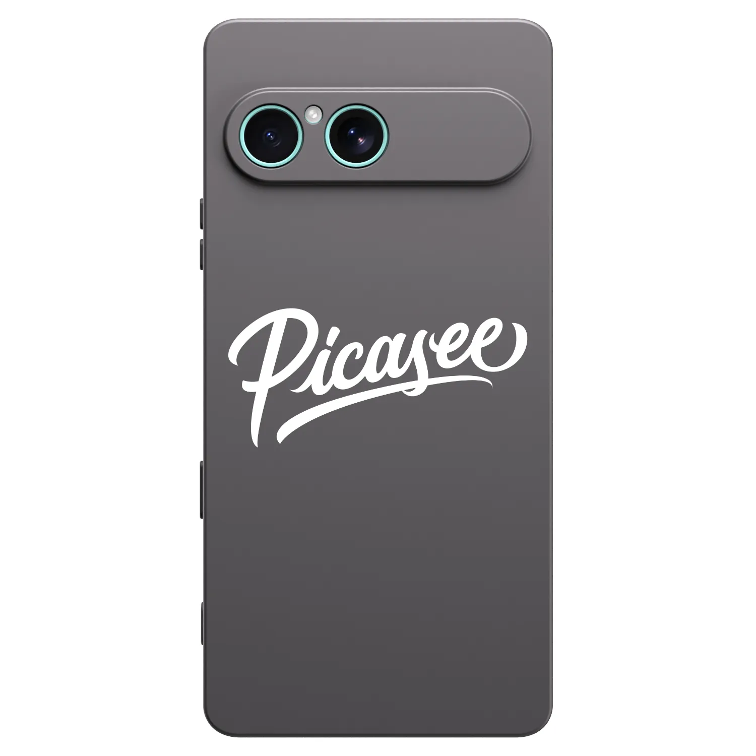 Picasee silikonowe czarne etui na Sony Xperia 10 VII - Picasee - old logo - white