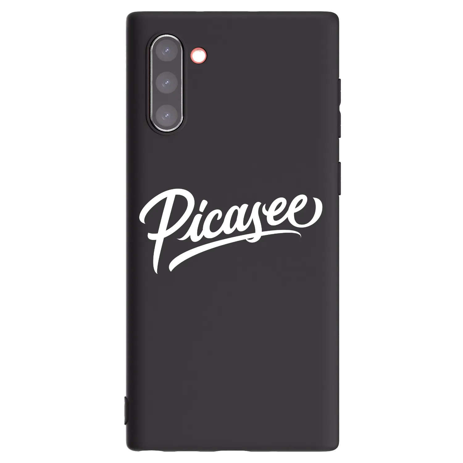 Picasee silikonowe czarne etui na Samsung Galaxy Note 10 N970F - Picasee - old logo - white