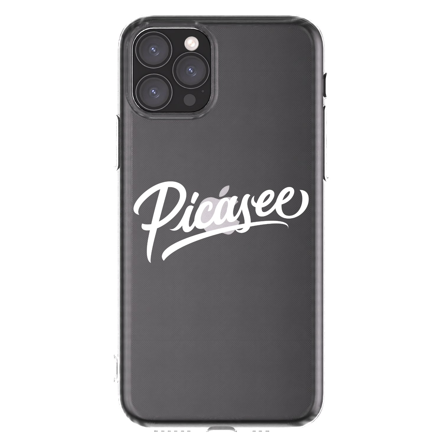 Picasee silikonowe przeźroczyste etui na Apple iPhone 11 Pro - Picasee - old logo - white