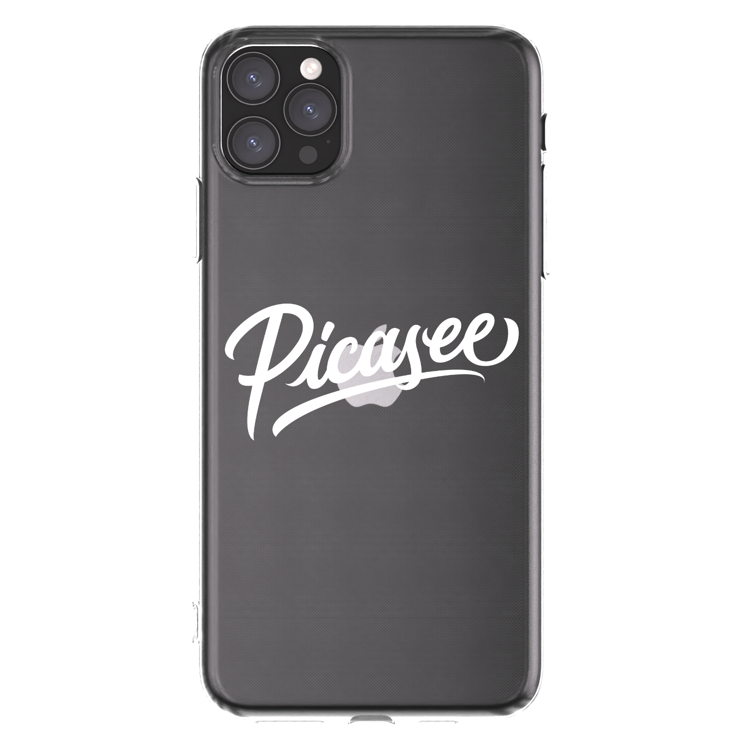 Picasee silikonowe przeźroczyste etui na Apple iPhone 11 Pro Max - Picasee - old logo - white