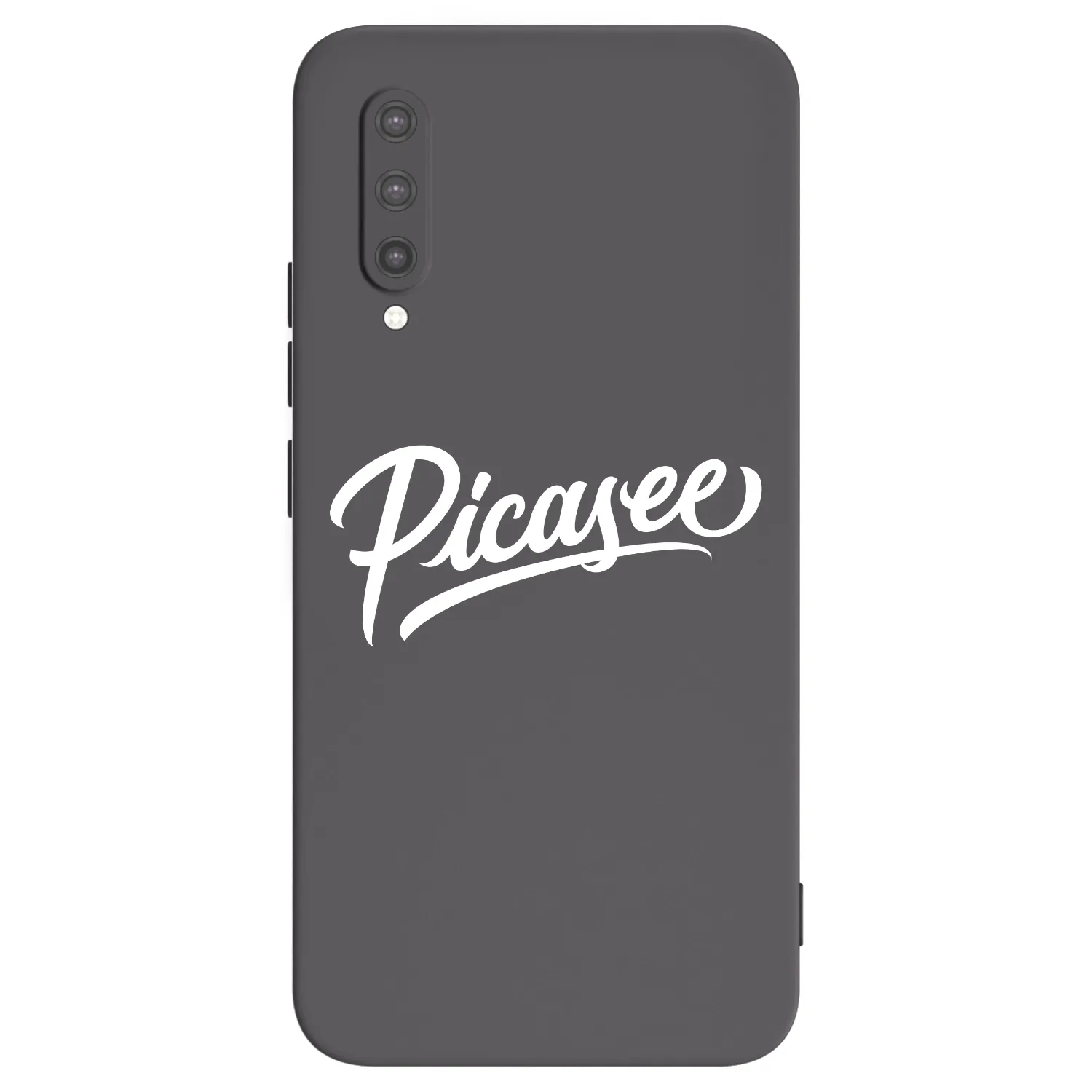 Picasee silikonowe czarne etui na Xiaomi Mi 9 Lite - Picasee - old logo - white