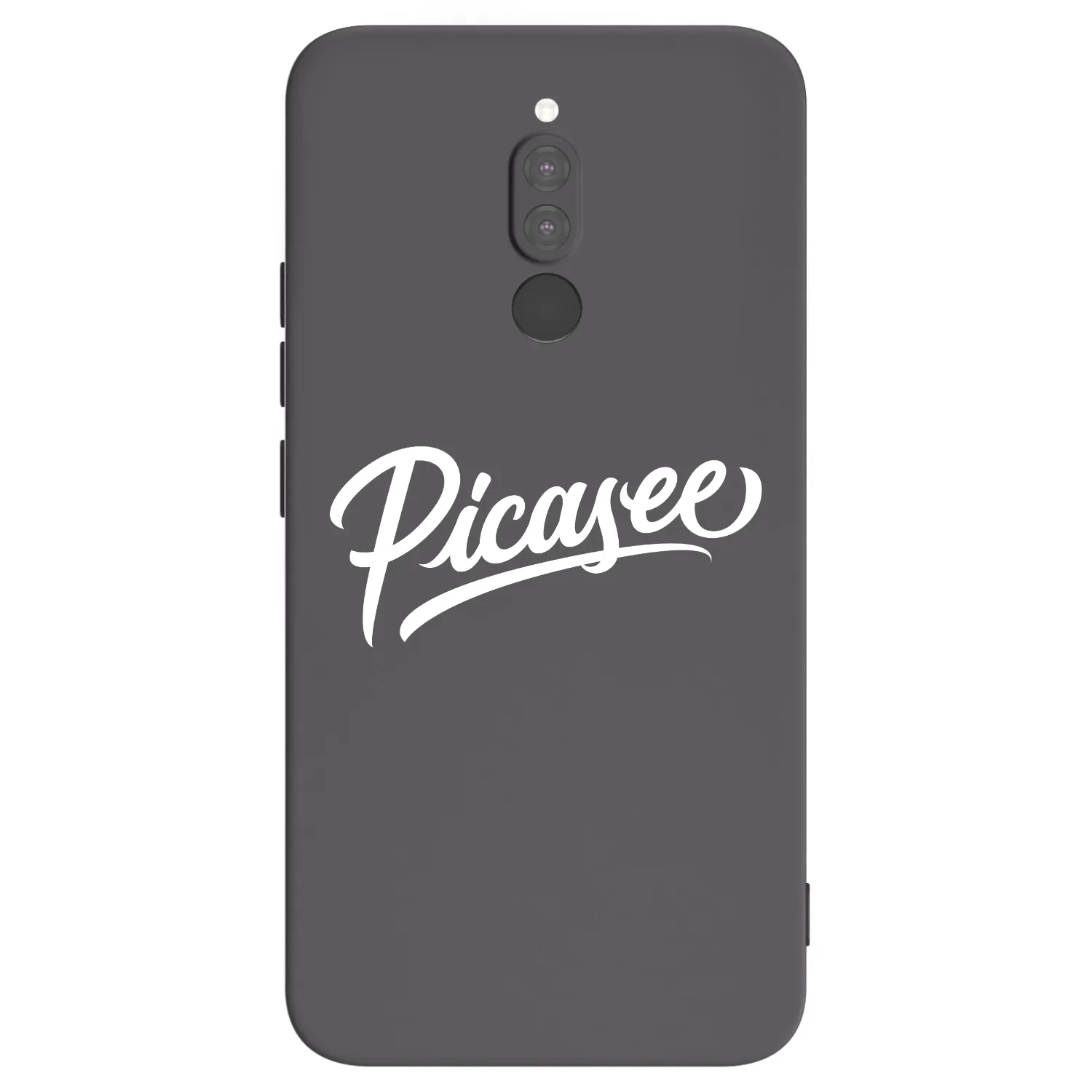 Picasee silikonowe czarne etui na Xiaomi Redmi 8 - Picasee - old logo - white