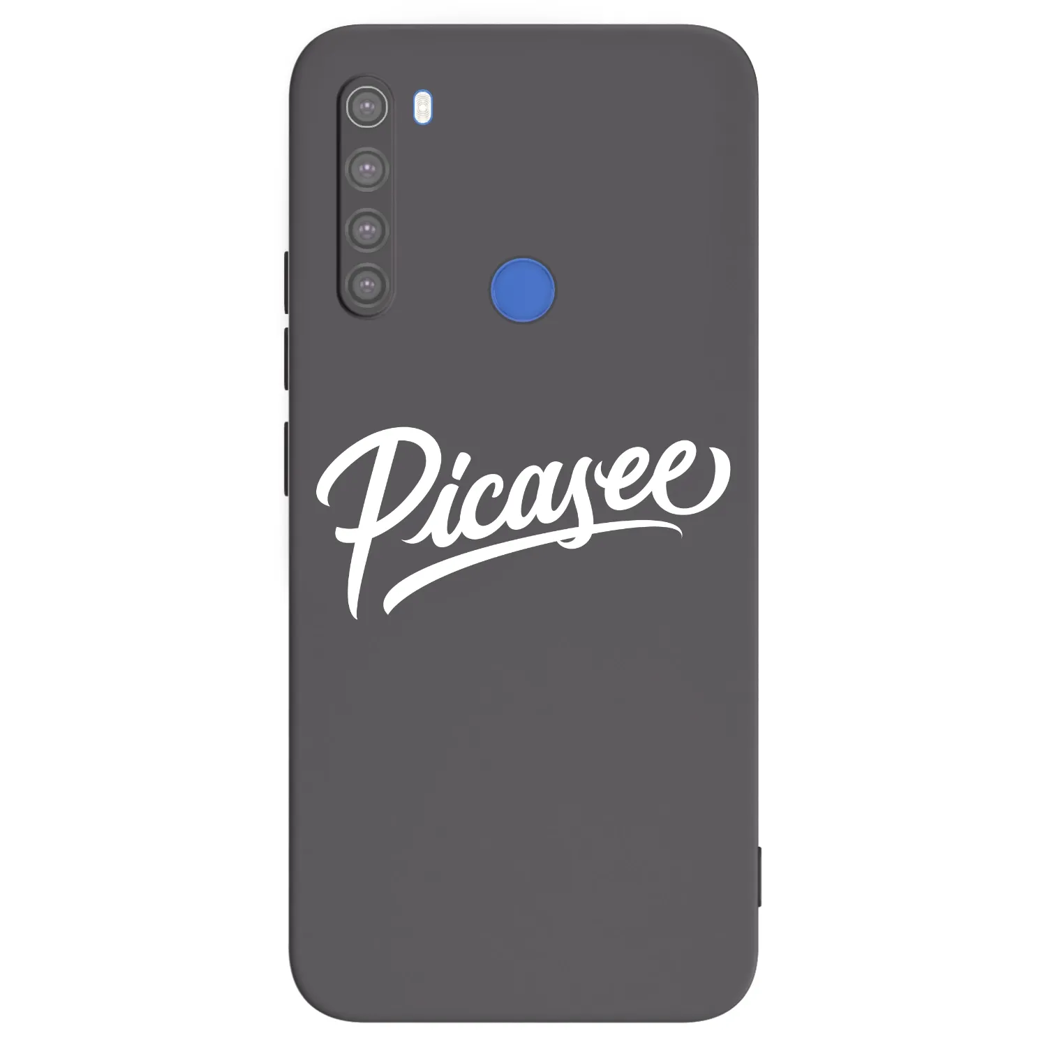 Picasee silikonowe czarne etui na Xiaomi Redmi Note 8T - Picasee - old logo - white