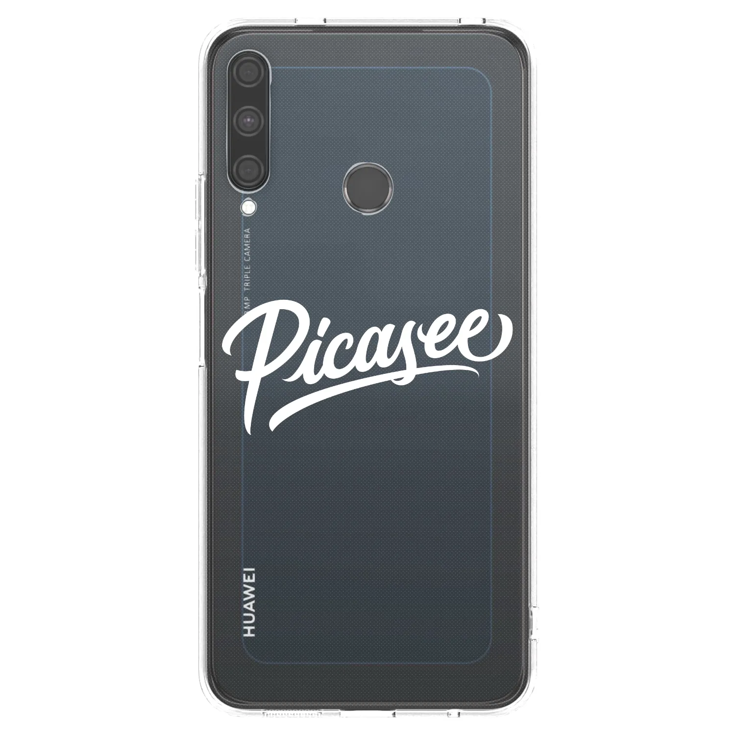 Picasee silikonowe przeźroczyste etui na Huawei P40 Lite E - Picasee - old logo - white