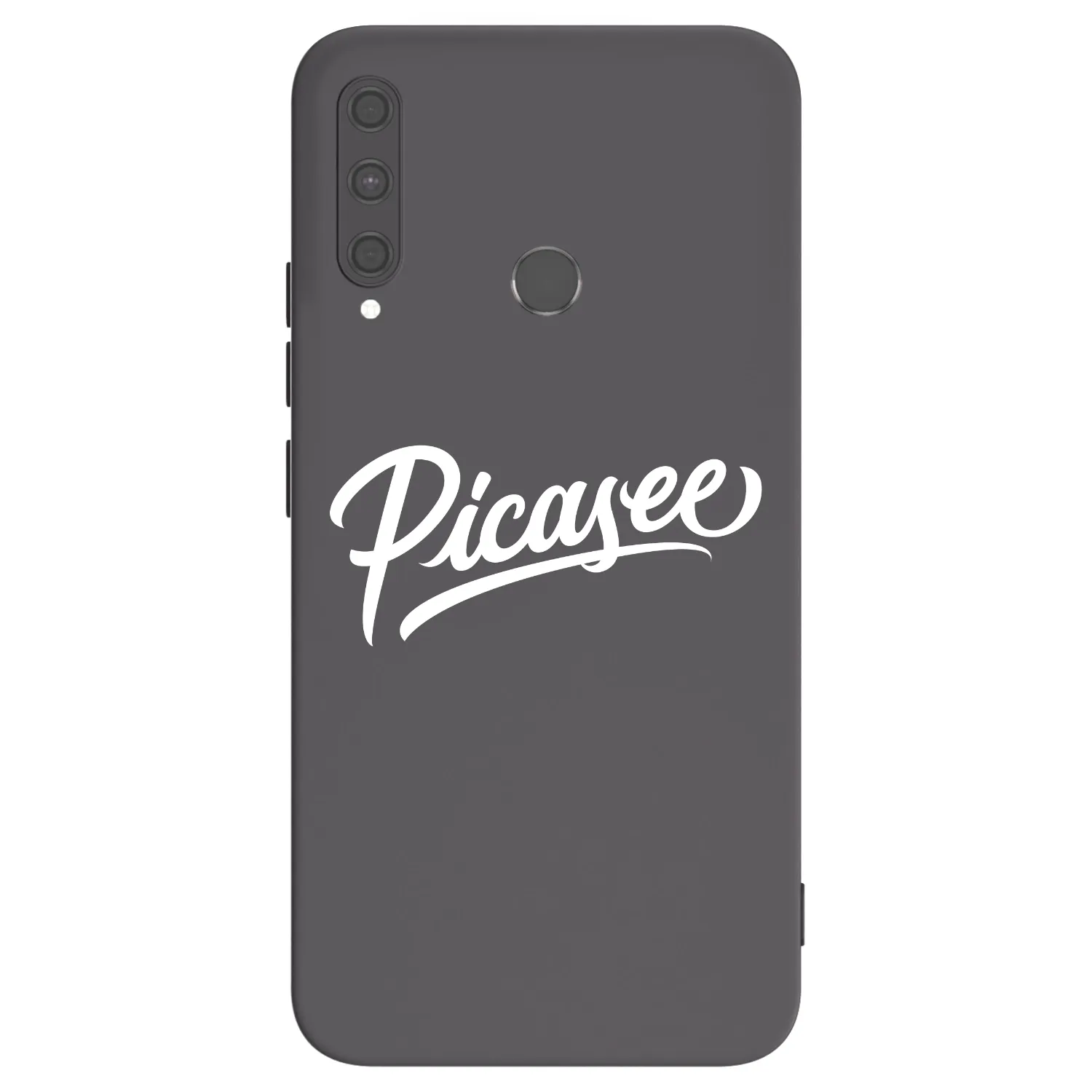 Picasee silikonowe czarne etui na Huawei P40 Lite E - Picasee - old logo - white