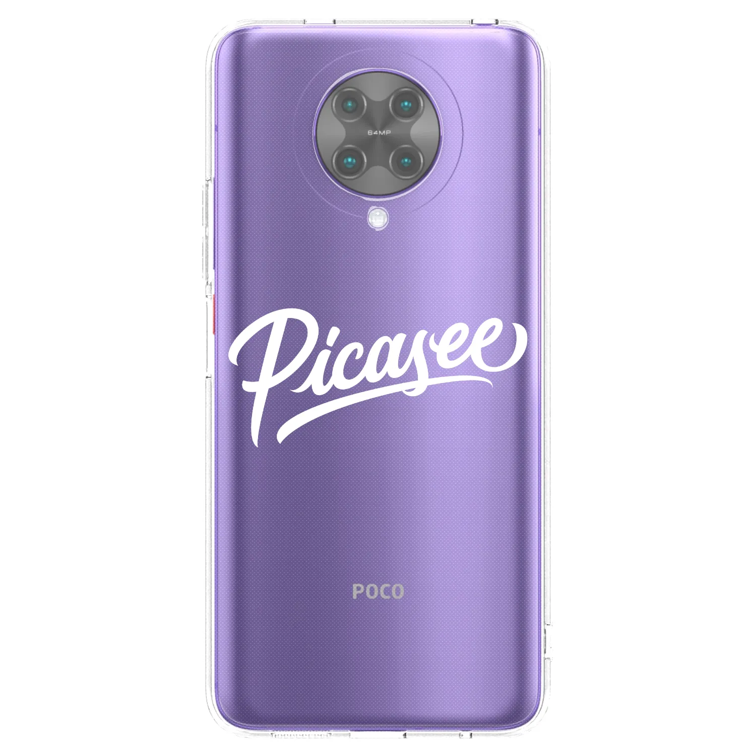 Picasee silikonowe przeźroczyste etui na Xiaomi Poco F2 Pro - Picasee - old logo - white