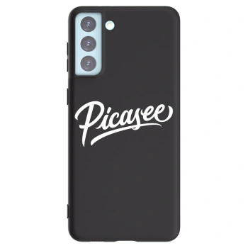 Picasee silikonowe czarne etui na Samsung Galaxy S21+ 5G G996F - Picasee - old logo - white
