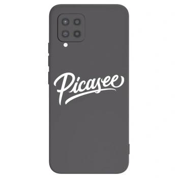 Picasee silikonowe czarne etui na Samsung Galaxy A42 A426B - Picasee - old logo - white