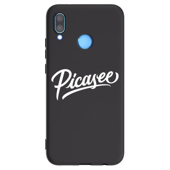 Picasee silikonowe czarne etui na Huawei P20 Lite - Picasee - old logo - white