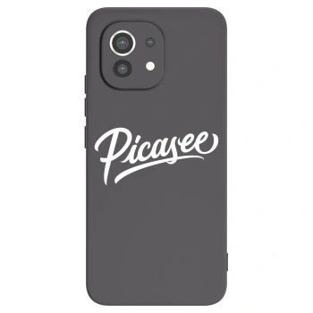 Picasee silikonowe czarne etui na Xiaomi Mi 11 - Picasee - old logo - white