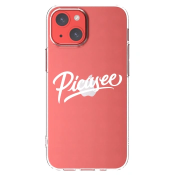 Picasee silikonowe przeźroczyste etui na Apple iPhone 13 mini - Picasee - old logo - white