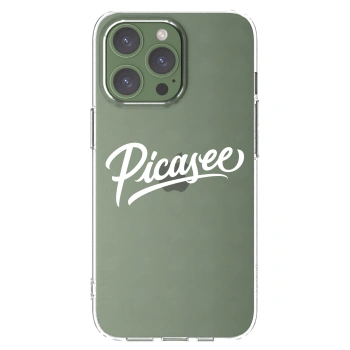 Picasee silikonowe przeźroczyste etui na Apple iPhone 13 Pro - Picasee - old logo - white