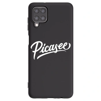 Picasee silikonowe czarne etui na Samsung Galaxy M12 M127F - Picasee - old logo - white
