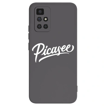 Picasee silikonowe czarne etui na Xiaomi Redmi 10 - Picasee - old logo - white