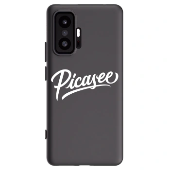 Picasee silikonowe czarne etui na Xiaomi 11T - Picasee - old logo - white