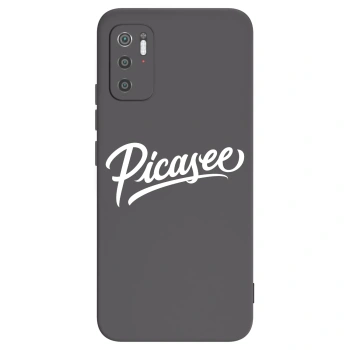 Picasee silikonowe czarne etui na Xiaomi Poco M3 Pro 5G - Picasee - old logo - white