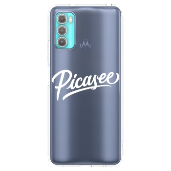 Picasee silikonowe przeźroczyste etui na Motorola Moto G60 - Picasee - old logo - white