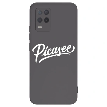 Picasee silikonowe czarne etui na Realme 8 5G - Picasee - old logo - white