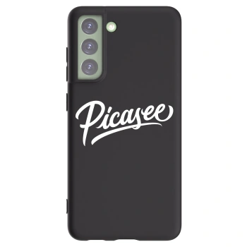 Picasee silikonowe czarne etui na Samsung Galaxy S21 FE 5G - Picasee - old logo - white