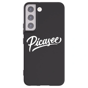 Picasee silikonowe czarne etui na Samsung Galaxy S22 5G - Picasee - old logo - white