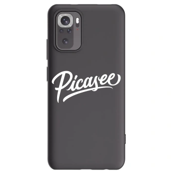 Picasee silikonowe czarne etui na Xiaomi Redmi Note 11S 4G - Picasee - old logo - white