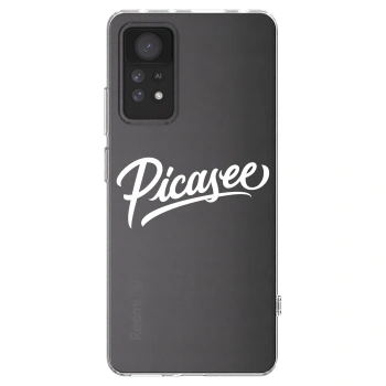 Picasee silikonowe przeźroczyste etui na Xiaomi Redmi Note 11 Pro 5G - Picasee - old logo - white
