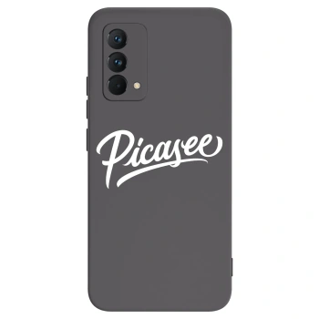 Picasee silikonowe czarne etui na Realme GT Master Edition 5G - Picasee - old logo - white