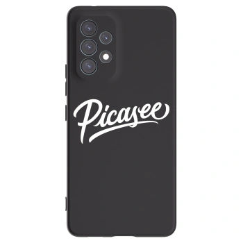 Picasee silikonowe czarne etui na Samsung Galaxy A53 5G A536 - Picasee - old logo - white