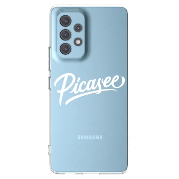 Picasee silikonowe przeźroczyste etui na Samsung Galaxy A53 5G A536 - Picasee - old logo - white