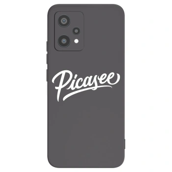 Picasee silikonowe czarne etui na Realme 9 Pro 5G - Picasee - old logo - white
