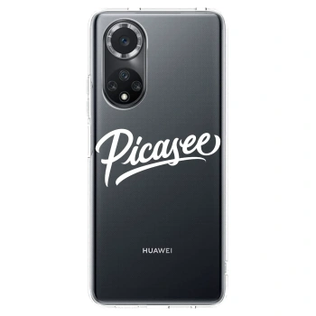 Picasee silikonowe przeźroczyste etui na Huawei Nova 9 SE - Picasee - old logo - white
