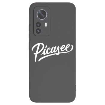 Picasee silikonowe czarne etui na Xiaomi 12 Pro - Picasee - old logo - white