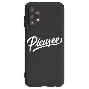 Picasee silikonowe czarne etui na Samsung Galaxy A13 4G A135 - Picasee - old logo - white
