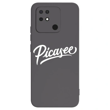 Picasee silikonowe czarne etui na Xiaomi Redmi 10C - Picasee - old logo - white