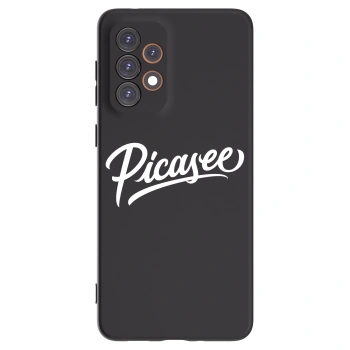 Picasee silikonowe czarne etui na Samsung Galaxy A33 5G A336 - Picasee - old logo - white