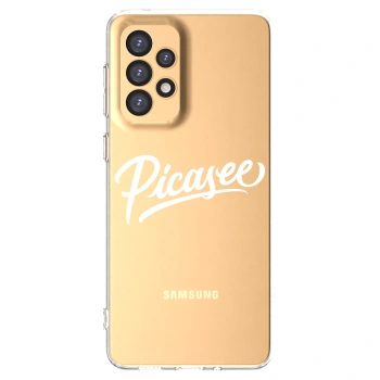 Picasee silikonowe przeźroczyste etui na Samsung Galaxy A33 5G A336 - Picasee - old logo - white