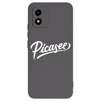 Picasee silikonowe czarne etui na Vivo Y01 - Picasee - old logo - white