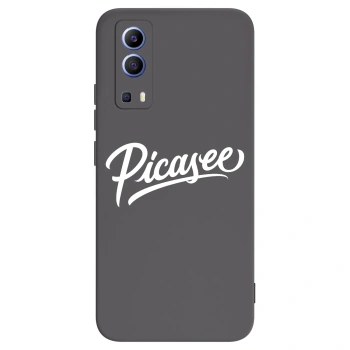Picasee silikonowe czarne etui na Vivo Y52 5G - Picasee - old logo - white