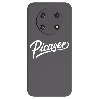 Picasee silikonowe czarne etui na Honor Magic4 Lite 5G - Picasee - old logo - white