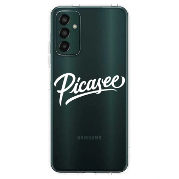Picasee silikonowe przeźroczyste etui na Samsung Galaxy M13 M135F - Picasee - old logo - white