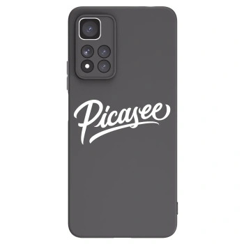 Picasee silikonowe czarne etui na Xiaomi Redmi Note 11 Pro+ 5G - Picasee - old logo - white